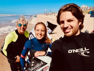 Annabel van Westerop leeft voor kitesurfen