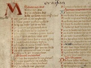 Betrap een zuster en een pater tijdens de daad in het Gruuthuse-handschrift