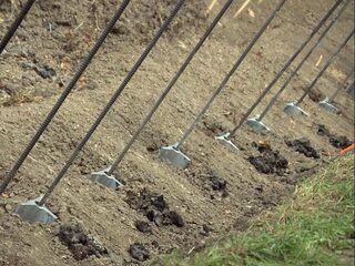 Lange pinnen moeten dijken beter beschermen tegen extreem hoog water