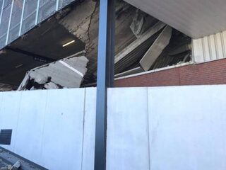 Vloer parkeergarage Wormerveer deels ingestort