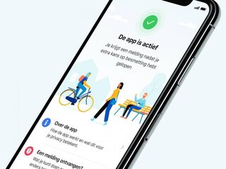 Gebruikers corona-app testen minder vaak positief