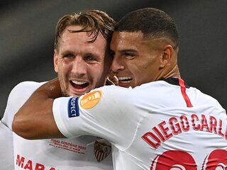 Luuk de Jong grote man bij winst Europa League van Sevilla