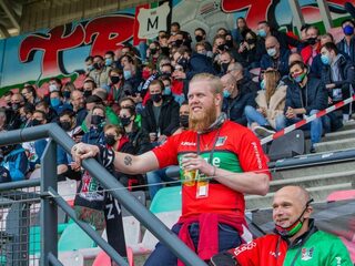Proef met voetbalsupporters in stadion De Goffert
