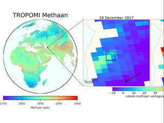Groot methaan-lek vanuit de ruimte ontdekt en aangepakt