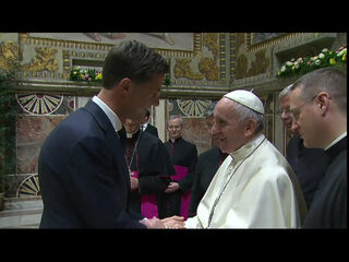 Rutte, Rome, de jarige en de Paus