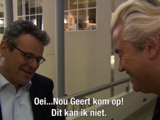 Rollen omgedraaid: Wilders interviewt journalist