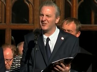 Een speech voor het volk in Manchester