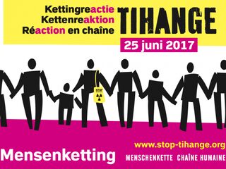 Groot protest tegen Belgische kerncentrale