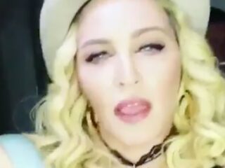 Madonna post dronken verjaardagsfilmpje
