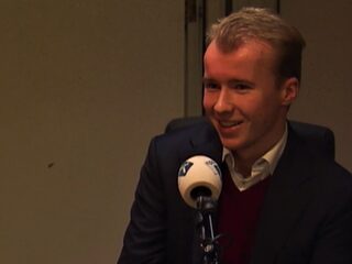 Tom de Kleer is met z'n 20 jaar al lijsttrekker van VVD Nieuwkoop