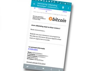 Nepmail uitbetaling Bitcoin: trap er niet in!