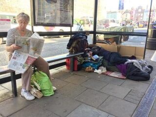 Dakloos bij Windsor Castle