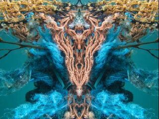 De schoonheid van afval onder water