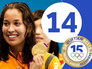 De zwemster die wel even het goud ging ophalen