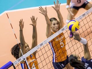 Volleybalsters gaan voor een medaille