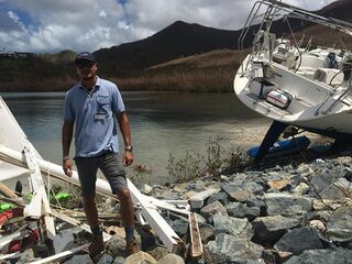Natuurschade op Sint Maarten door orkaan Irma