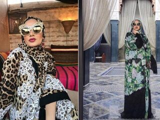 Rotterdamse vlogster Ruba Zai in hoofddoekreclame Dolce & Gabbana