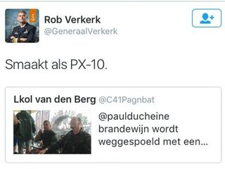 Ophef om PX-10 tweet generaal: 'Respectloos en kwetsend'