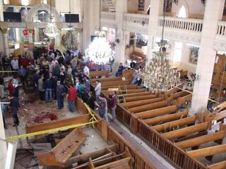Terreuraanslagen op koptische kerken in Egypte