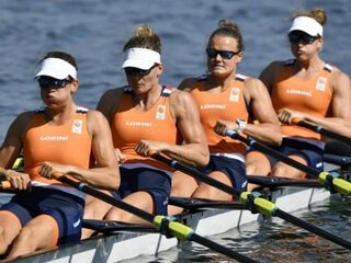Roeisters pakken olympisch zilver in dubbelvier