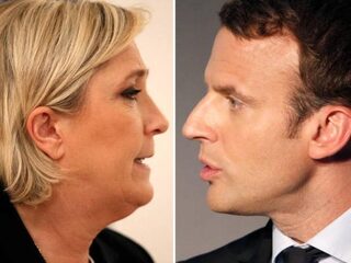 Presidentsverkiezingen Frankrijk: Macron en Le Pen naar tweede ronde