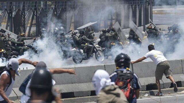 Weer protesten Venezuela, 'Guaidó straalt uit dat hij macht heeft op straat'