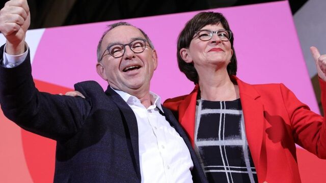 Nieuwe SPD-partijleiders zijn bijzonder kritisch op eigen coalitie