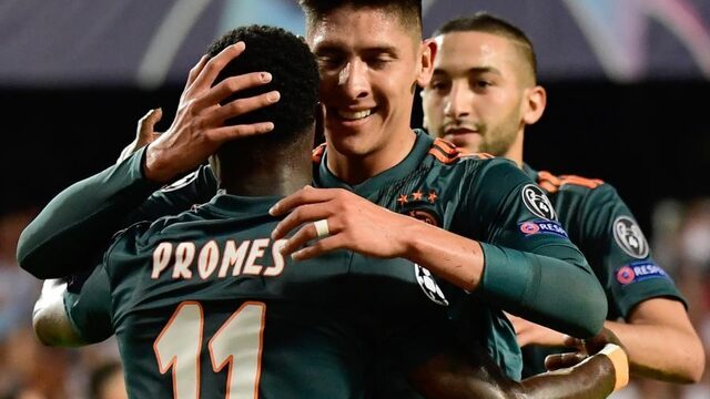 Effectief Ajax vernedert Valencia in Mestalla: 0-3