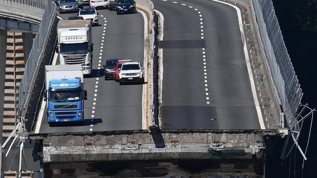 Brug in Genua die de ingestorte brug vervangt gaat open