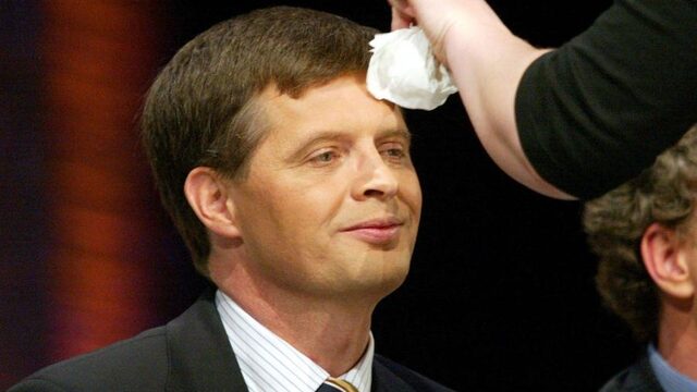 In 2002 gingen lijsttrekkers met elkaar in debat tijdens de Soundmixshow... 'Het zweet stond op mijn rug'