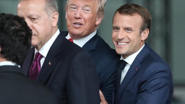 Sfeer van NAVO-verjaardag 'hangt af van ego's Macron, Erdogan en Trump'
