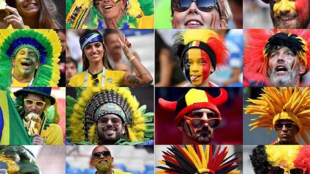 We zijn er niet bij dus juich voor België, of toch Brazilië?