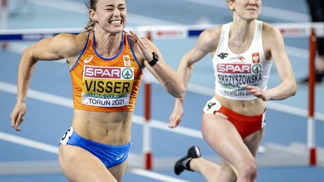 Nadine Visser soeverein naar Europese indoortitel