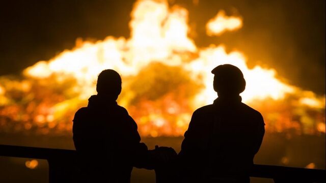 De vreugdevuren hebben hun beste tijd gehad