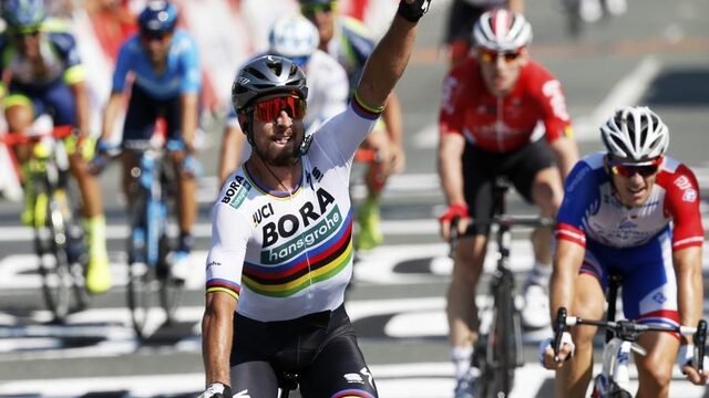 Sagan pakt ritzege en neemt gele trui over van Gaviria