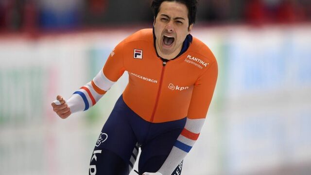 Verbij verovert op 1.000 meter eerste wereldtitel, met Nederlands podium