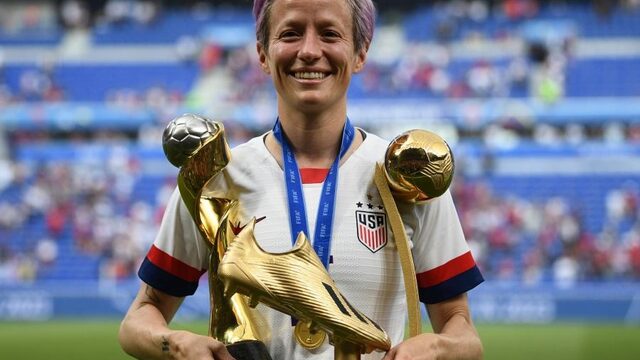 'Megan Rapinoe zet zich altijd in voor iedereen die wel wat hulp kan gebruiken'