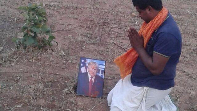 Donald Trump is een god