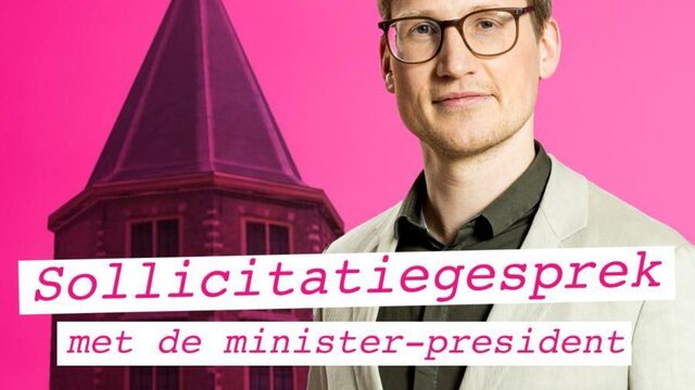 Aspirant-premiers op sollicitatiegesprek in nieuwe PowNed-podcast
