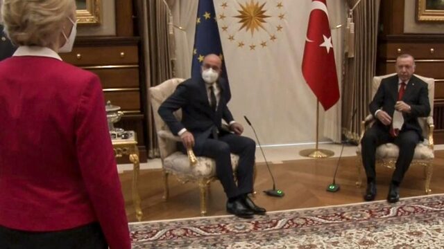 Sofa-gate: 'boze opzet' bij stoelendans van Erdogan met Von der Leyen