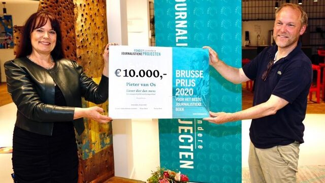 Pieter van Os wint Brusseprijs voor ‘Liever dier dan mens’