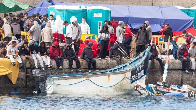 Grote toestroom van bootmigranten op Canarische eilanden