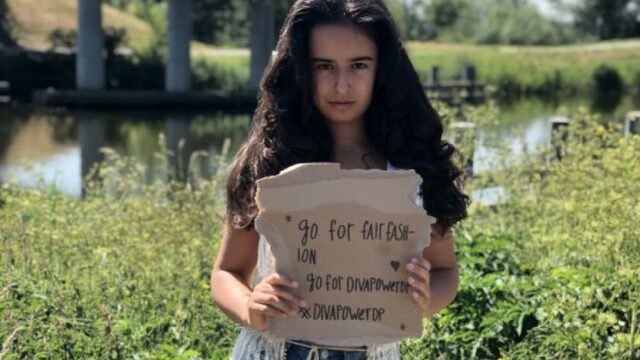 Modeontwerpster Aaliyah Saleh is 13 jaar en heeft haar eigen duurzame kledingmerk