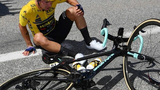 Primoz Roglic niet meer van start in Dauphiné
