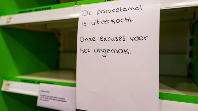 Voorlopig maar drie pakjes paracetamol per persoon