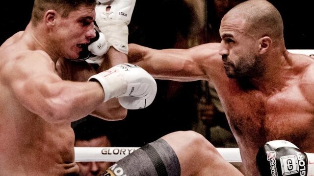 Badr Hari en Rico Verhoeven met de koppen tegen elkaar