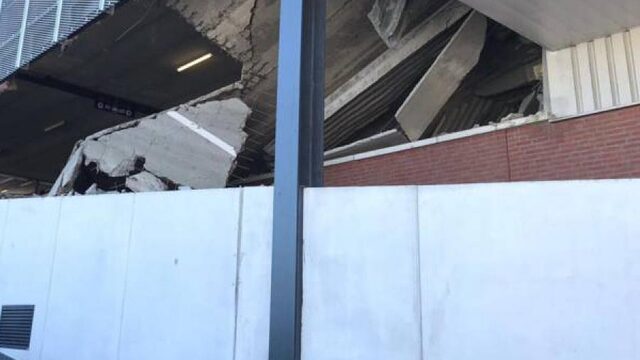 Vloer parkeergarage Wormerveer deels ingestort