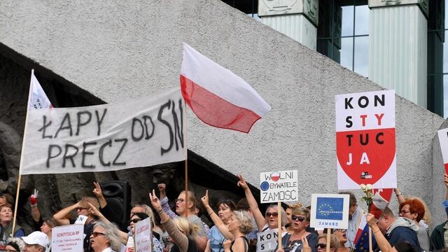 Polen 'volkomen terecht' geschorst door Europese rechters