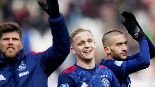 Ajax, AZ en Feyenoord winnen met veel doelpunten