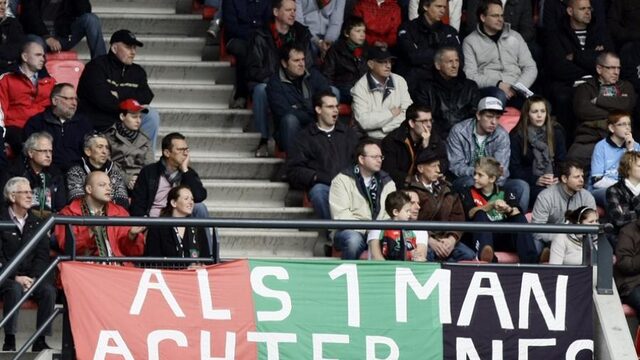 Publiek bij NEC-De Graafschap: “Op een normale manier genieten”